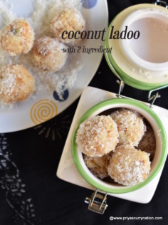 3 Ingredient Coconut Ladoo Recipe | Nariyal Ladoo Recipe ,coconut Ladoo ...