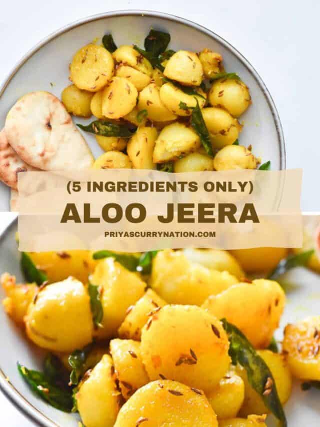 Aloo jeera made with 5 ingredients
