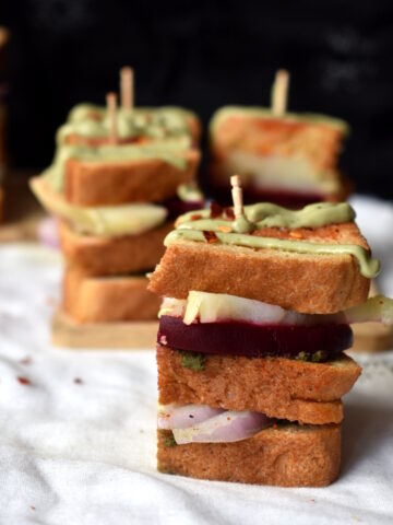 bombay veg sandwich recipe with step wise photos and a quick video