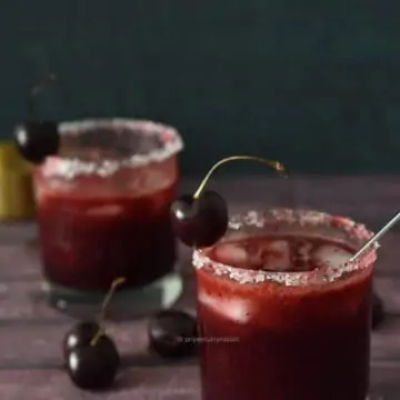 refreshing, sweet,spicy cherry mocktail . Made with just 5 ingredients only- priyascurrynation.com
