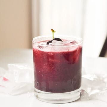 simple, quick summer drink cherry blossom made with fresh cherries.