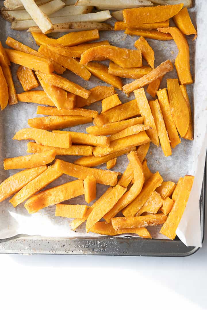 oven-baked squash fries